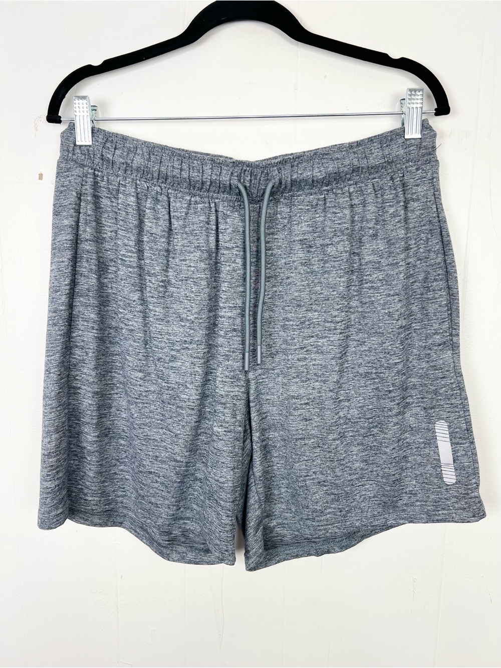 90Degrees By Reflex Cationic Track It Shorts Active Gym Grey Mens Size Large